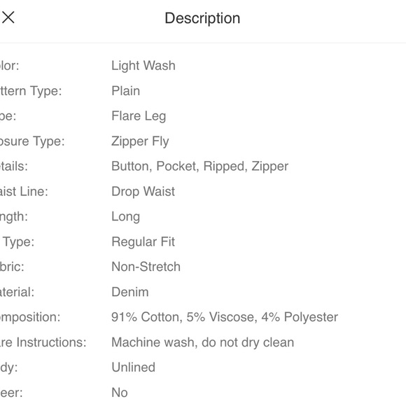 Womens size small (4) ripped bootcut jeans - Picture 5 of 5